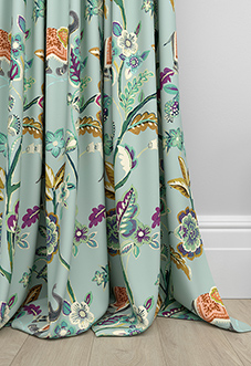 Gujarat, Vintage Blue - Made to Measure Curtain